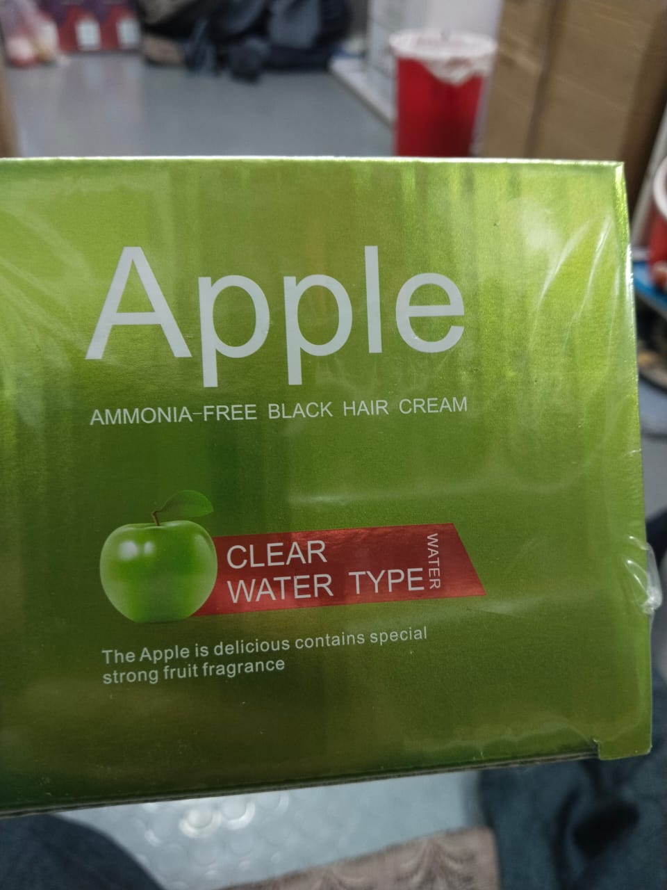 Apple Ammonia-Free Black Hair Cream 500ml (Pack of 2) Fast-Coloring, Gentle Hair Dye Solution